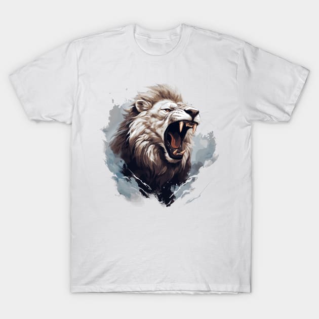 Roaring Lion In A Cloud T-Shirt by Graceful Designs